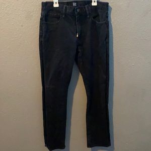 Black gap men’s jeans. Size 28x30